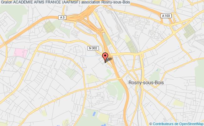 plan association AcadÉmie Afms France (aafmsf) Rosny-sous-Bois