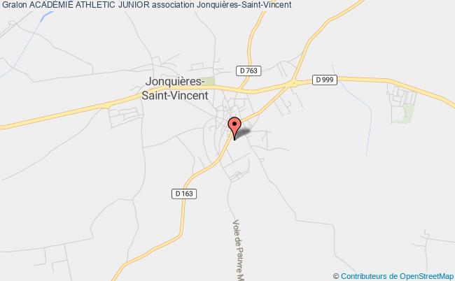 plan association AcadÉmie Athletic Junior Jonquières-Saint-Vincent