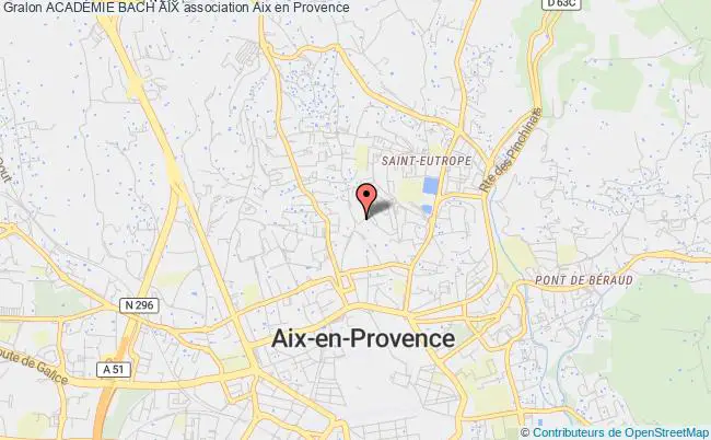 plan association AcadÉmie Bach Aix Aix-en-Provence