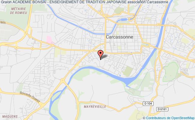 plan association Academie BonsaÏ - Enseignement De Tradition Japonaise Carcassonne