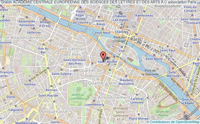 plan association Academie Centrale Europeenne Des Sciences Des Lettres Et Des Arts A C Paris