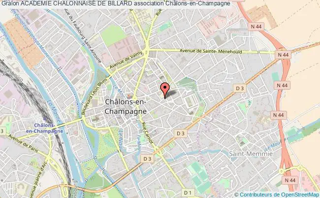 plan association Academie Chalonnaise De Billard Châlons-en-Champagne