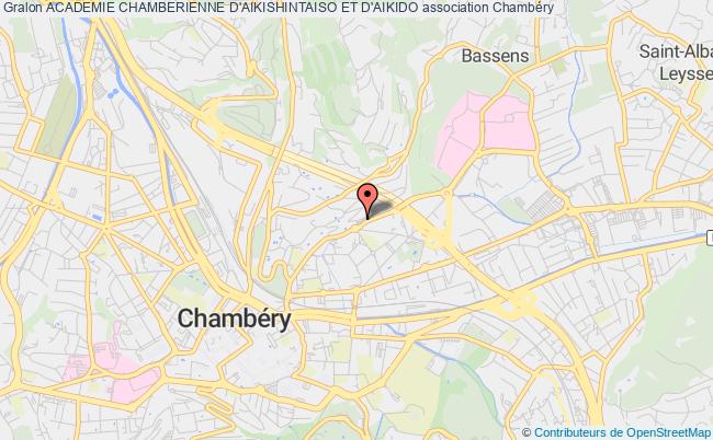 plan association Academie Chamberienne D'aikishintaiso Et D'aikido Chambéry