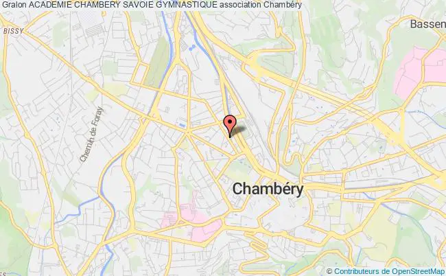 plan association Academie Chambery Savoie Gymnastique Chambéry