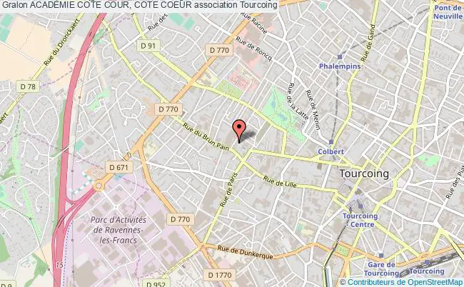 plan association AcadÉmie Cote Cour, Cote Coeur Tourcoing