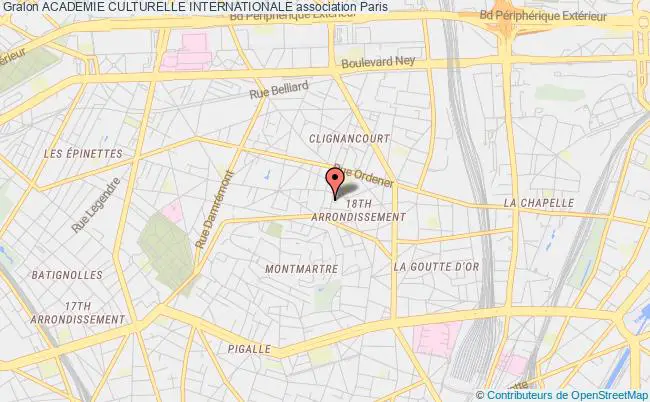 plan association Academie Culturelle Internationale Paris