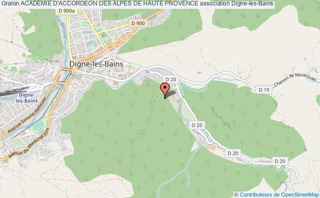 plan association Academie D'accordeon Des Alpes De Haute Provence Digne-les-Bains