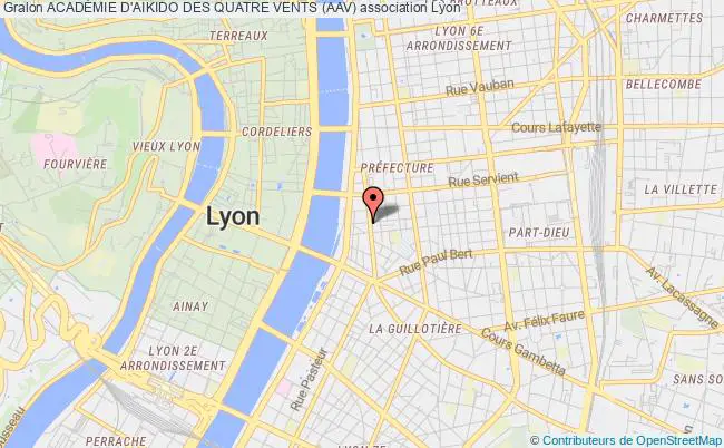 plan association AcadÉmie D'aikido Des Quatre Vents (aav) Lyon