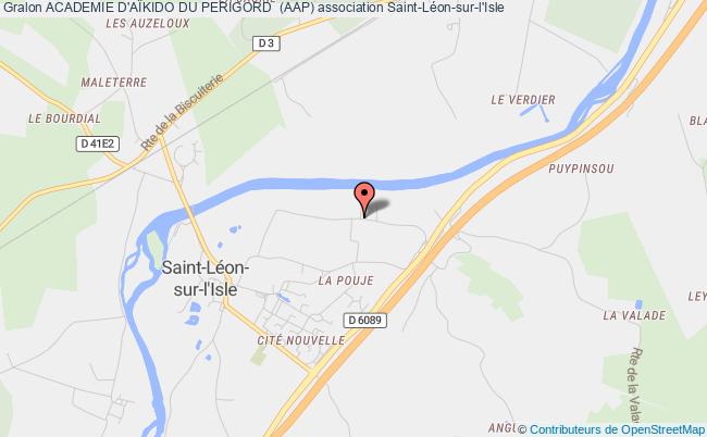 plan association Academie D'aÏkido Du Perigord  (aap) Saint-Léon-sur-l'Isle