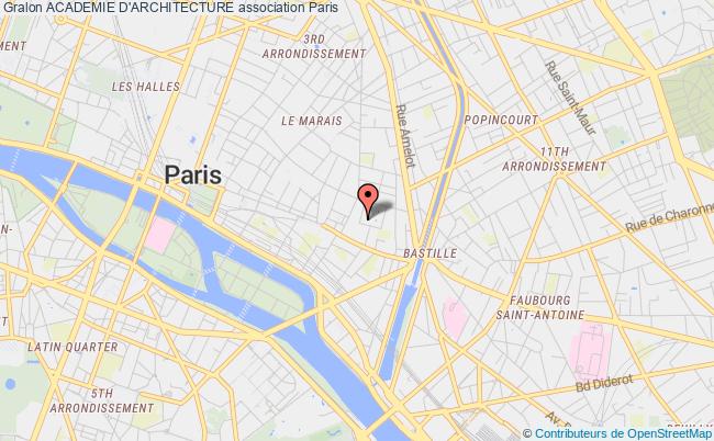 plan association Academie D'architecture Paris