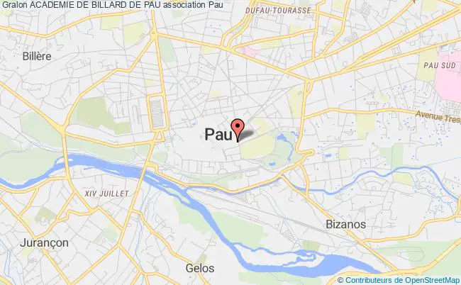 plan association Academie De Billard De Pau Pau