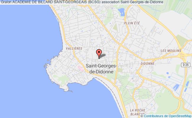 plan association Academie De Billard Saint-georgeais (bcsg) Saint-Georges-de-Didonne