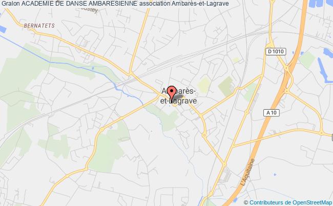 plan association Academie De Danse Ambaresienne Ambarès-et-Lagrave
