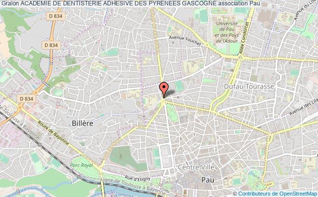 plan association Academie De Dentisterie Adhesive Des Pyrenees Gascogne Pau