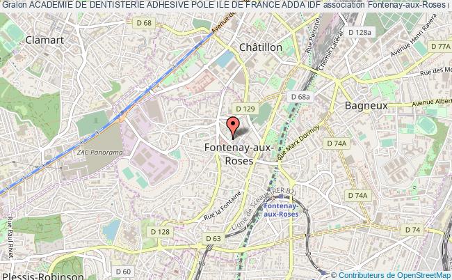 plan association Academie De Dentisterie Adhesive Pole Ile De France Adda Idf Fontenay-aux-Roses