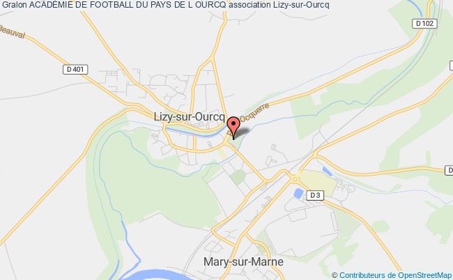 plan association AcadÉmie De Football Du Pays De L Ourcq Lizy-sur-Ourcq