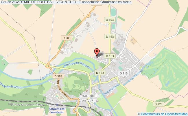 plan association Academie De Football Vexin Thelle Chaumont-en-Vexin