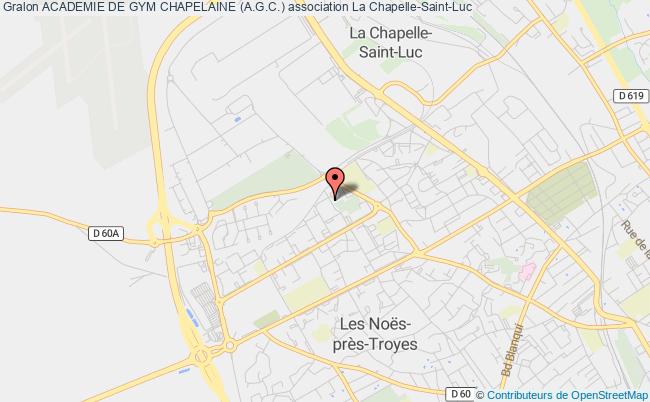plan association Academie De Gym Chapelaine (a.g.c.) Chapelle-Saint-Luc