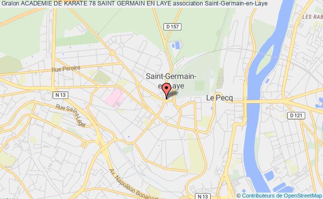 plan association Academie De Karate 78 Saint Germain En Laye Saint-Germain-en-Laye