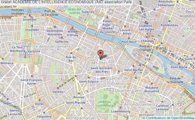 plan association Academie De L'intelligence Economique (aie) Paris 6e