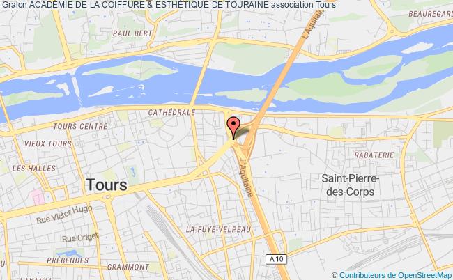 plan association AcadÉmie De La Coiffure & EsthÉtique De Touraine Tours