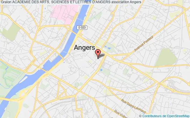 plan association Academie Des Arts, Sciences Et Lettres D'angers Angers