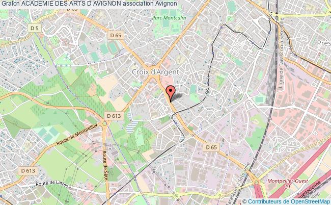 plan association Academie Des Arts D Avignon Avignon