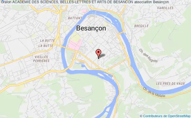 plan association Academie Des Sciences, Belles-lettres Et Arts De Besancon Besançon
