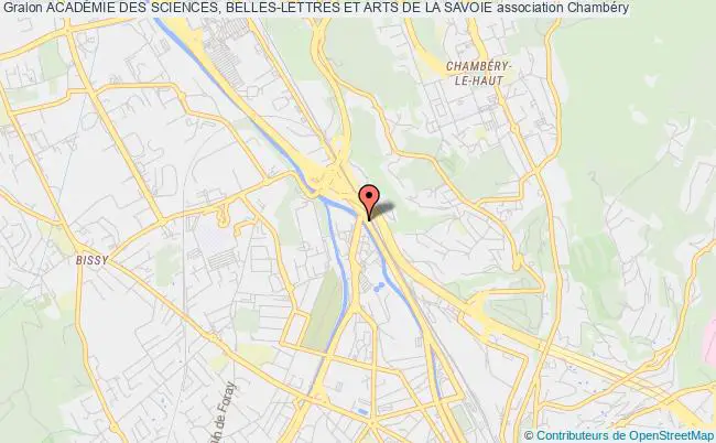 plan association AcadÉmie Des Sciences, Belles-lettres Et Arts De La Savoie Chambéry