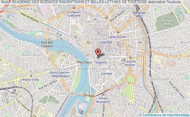 plan association Academie Des Sciences Inscriptions Et Belles-lettres De Toulouse Toulouse