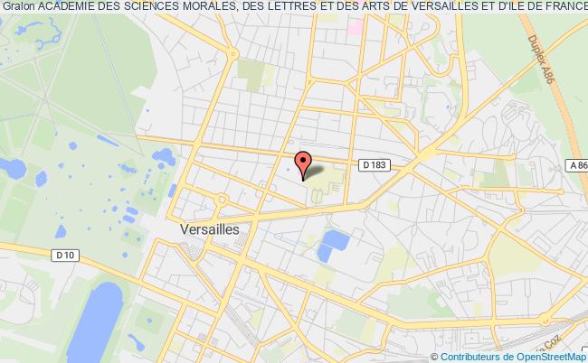 plan association Academie Des Sciences Morales, Des Lettres Et Des Arts De Versailles Et D'ile De France Versailles