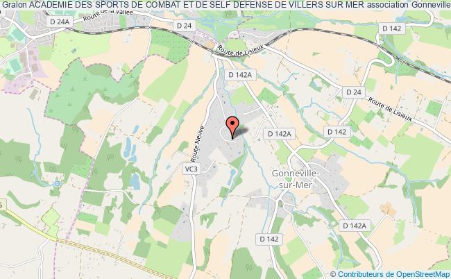 plan association Academie Des Sports De Combat Et De Self Defense De Villers Sur Mer Gonneville-sur-Mer