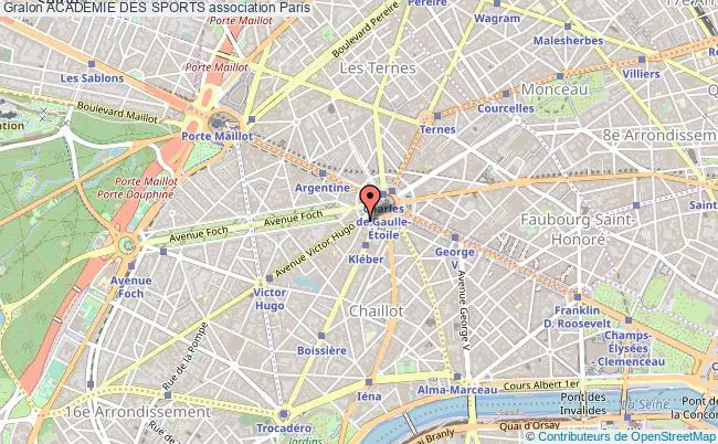 plan association Academie Des Sports Paris 16e