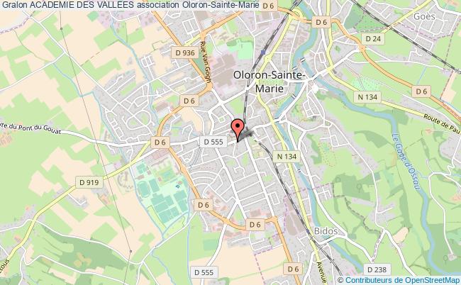 plan association Academie Des Vallees Oloron-Sainte-Marie
