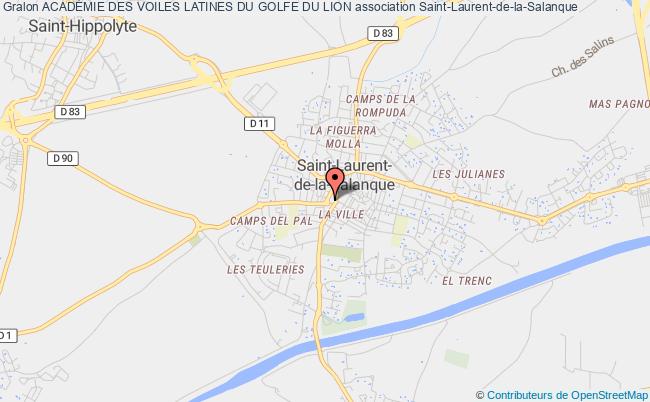 plan association AcadÉmie Des Voiles Latines Du Golfe Du Lion Saint-Laurent-de-la-Salanque