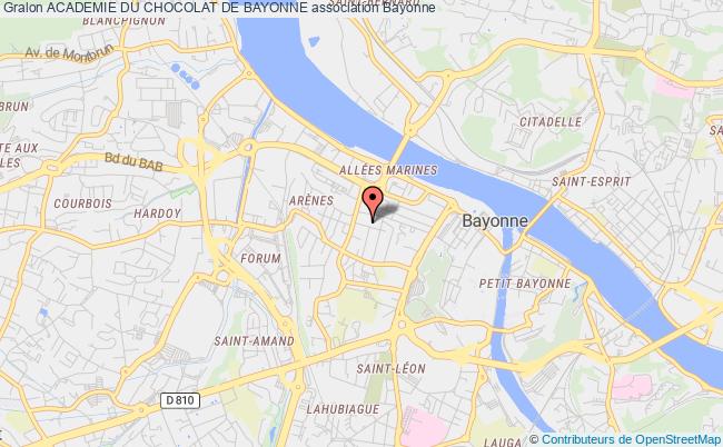 plan association Academie Du Chocolat De Bayonne Bayonne