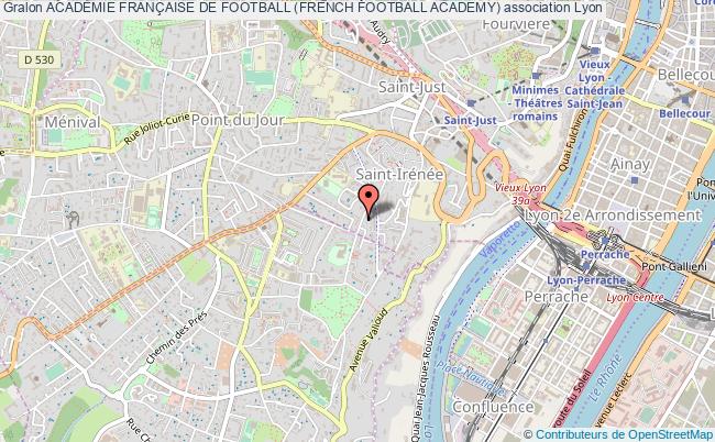 plan association AcadÉmie FranÇaise De Football (french Football Academy) Lyon