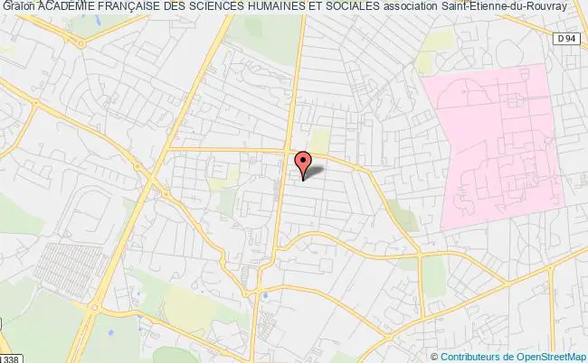 plan association AcadÉmie FranÇaise Des Sciences Humaines Et Sociales Saint-Étienne-du-Rouvray