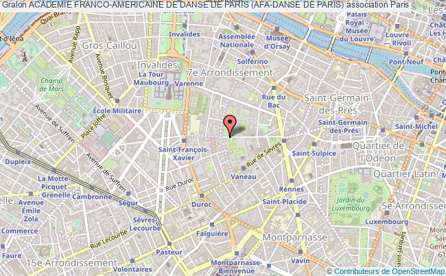 plan association Academie Franco-americaine De Danse De Paris (afa-danse De Paris) Paris