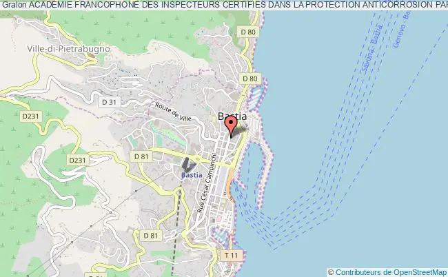 plan association Academie Francophone Des Inspecteurs Certifies Dans La Protection Anticorrosion Par Revetements Bastia