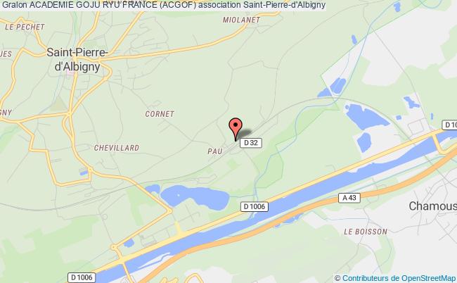 plan association Academie Goju Ryu France (acgof) Saint-Pierre-d'Albigny