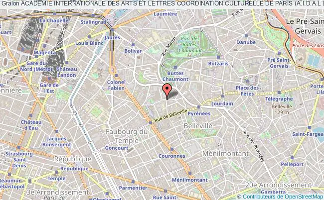 ACADEMIE INTERNATIONALE DES ARTS ET LETTRES COORDINATION CULTURELLE DE PARIS (A.I.D.A.L L'ACADEMIE-PARIS)