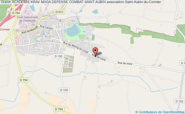 plan association Academie Krav Maga Defense Combat Saint Aubin Saint-Aubin-du-Cormier