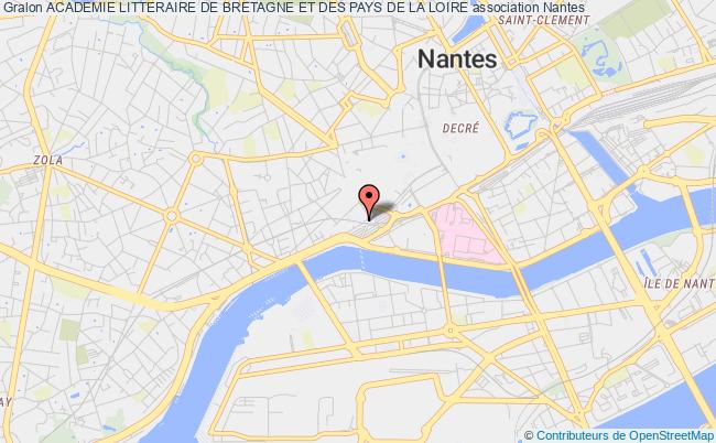 plan association Academie Litteraire De Bretagne Et Des Pays De La Loire Nantes