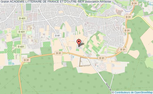 plan association Academie Litteraire De France Et D'outre-mer Amboise