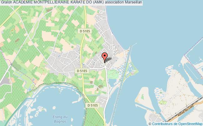 plan association Academie Montpellieraine Karate Do (amk) Marseillan