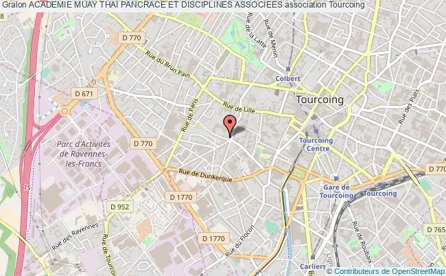 plan association Academie Muay Thai Pancrace Et Disciplines Associees Tourcoing