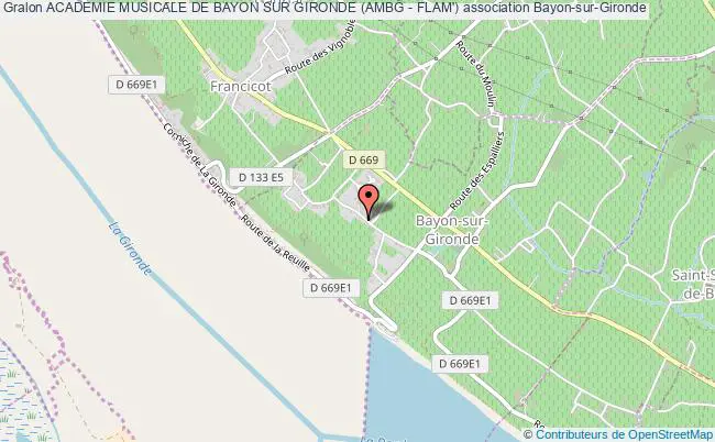 plan association Academie Musicale De Bayon Sur Gironde (ambg - Flam') Bayon-sur-Gironde