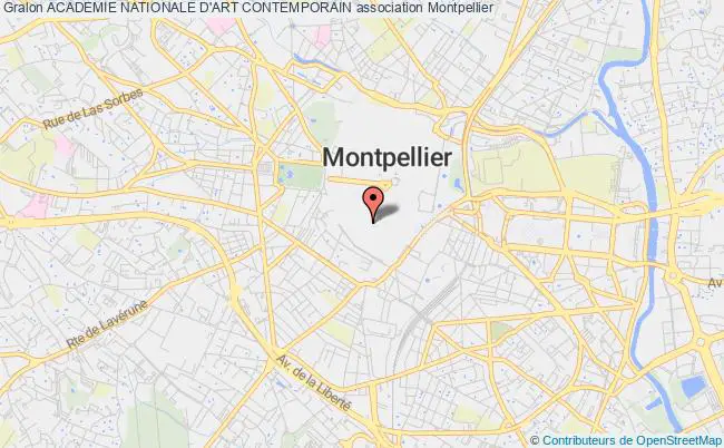plan association Academie Nationale D'art Contemporain Montpellier
