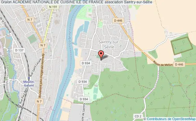 plan association AcadÉmie Nationale De Cuisine Ile De France Saintry-sur-Seine